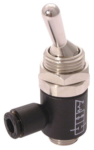 6MM x 1/8" 2/2 MANUALLY OPERATED VALVE - LE-7802 06 10